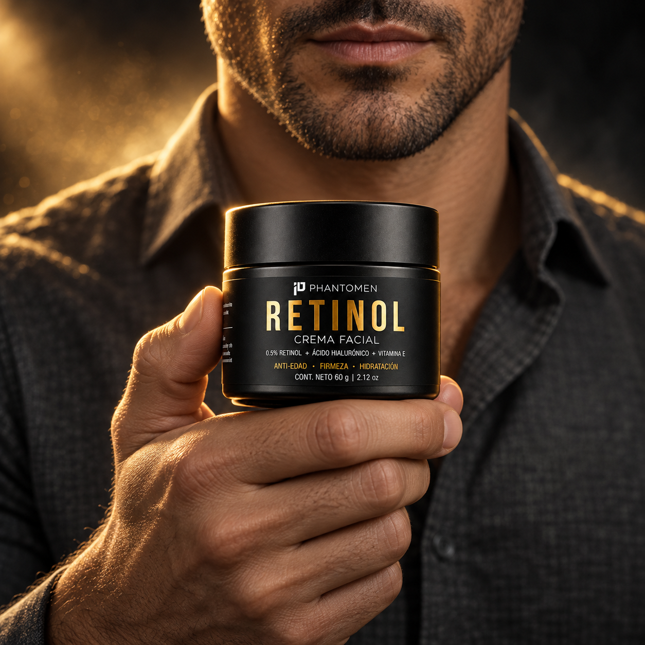 Crema Phantomen retinol para hombre